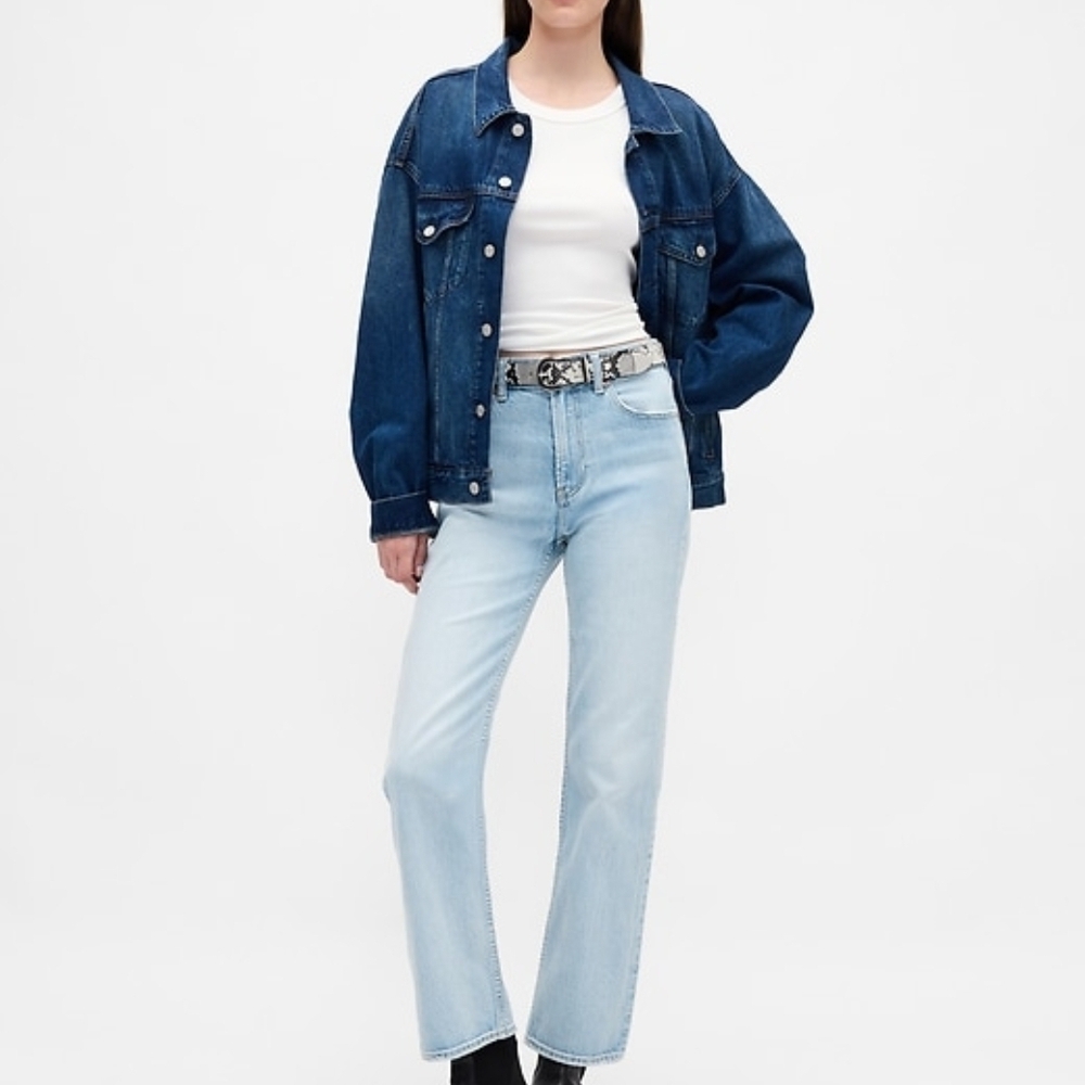 GAP 90s Straight Jeans Crop | Petite 24P | Size 00 | More Cropped Than Gap Photo